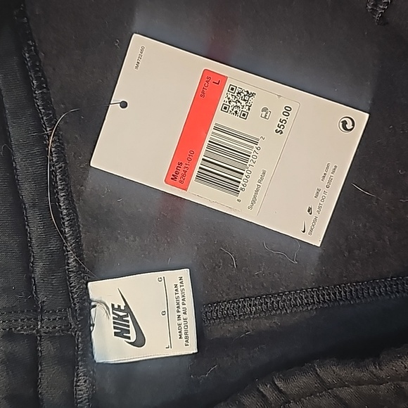 Mens L Nike Standard Fit Tappered Leg Sweatpants - Picture 5 of 5